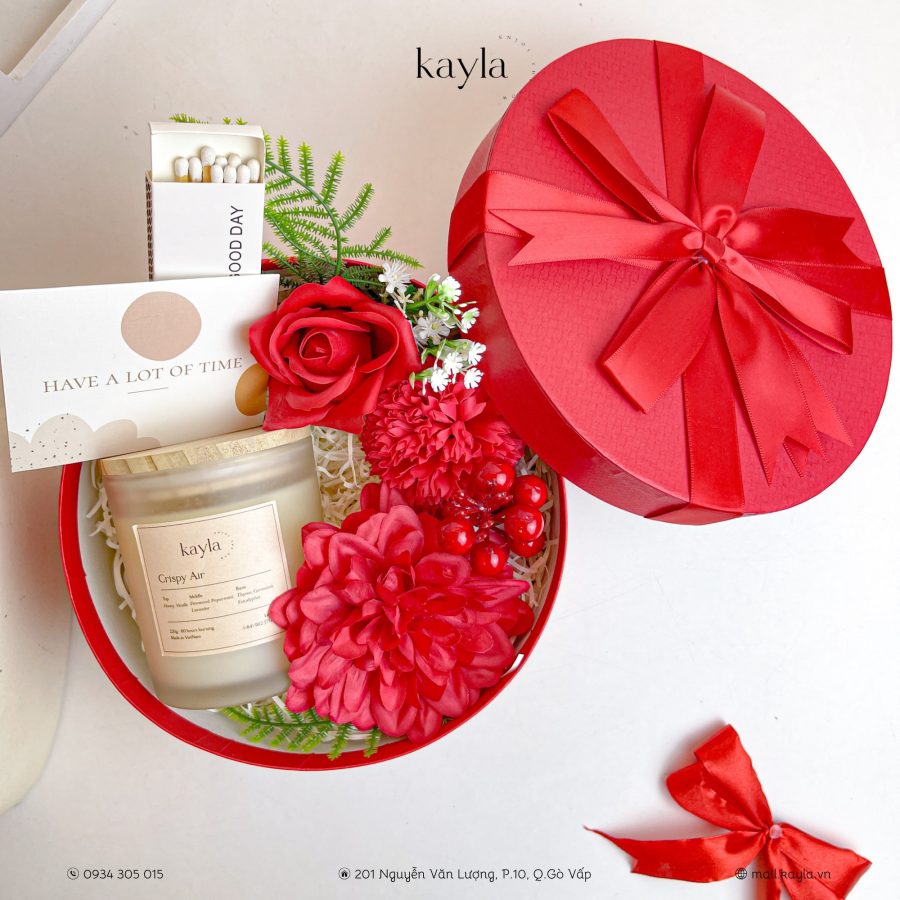 Set quà màu đỏ