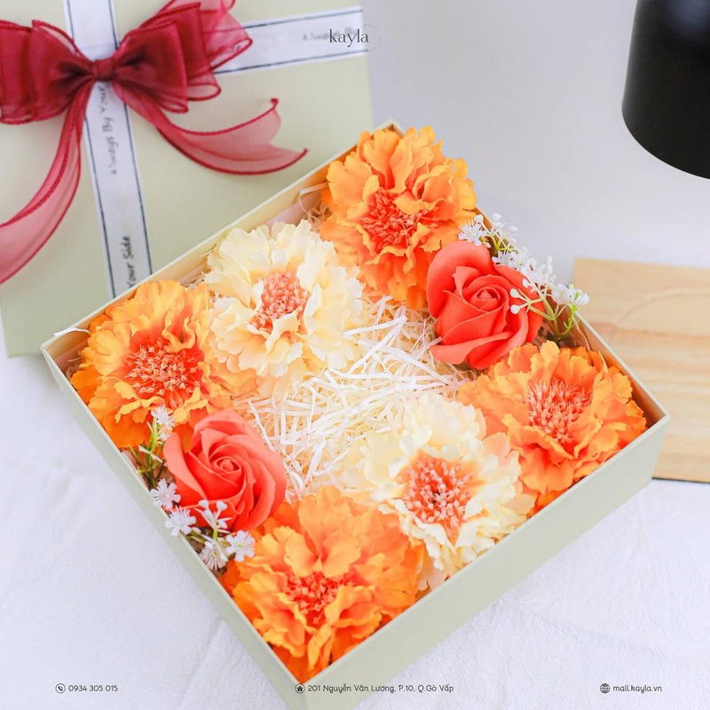 Hộp Quà Tặng Mix Hoa Làm Quà Sinh Nhật, Kỷ Niệm,....