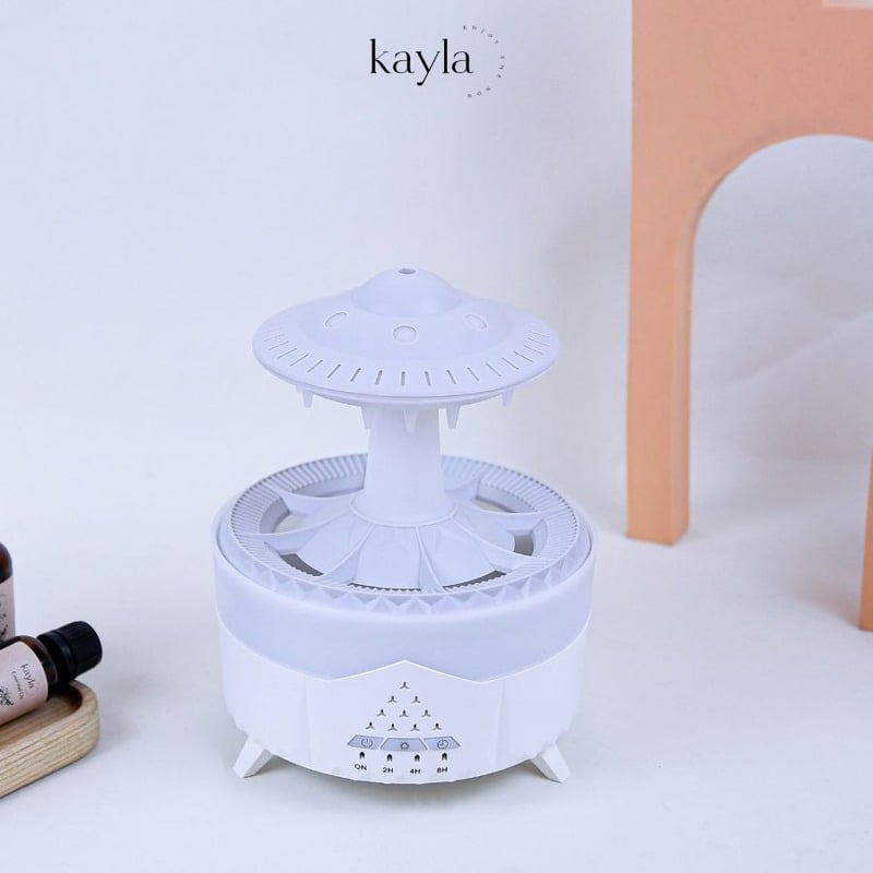 Máy Xông Tinh Dầu UFO Hiệu Ứng Mưa Rơi