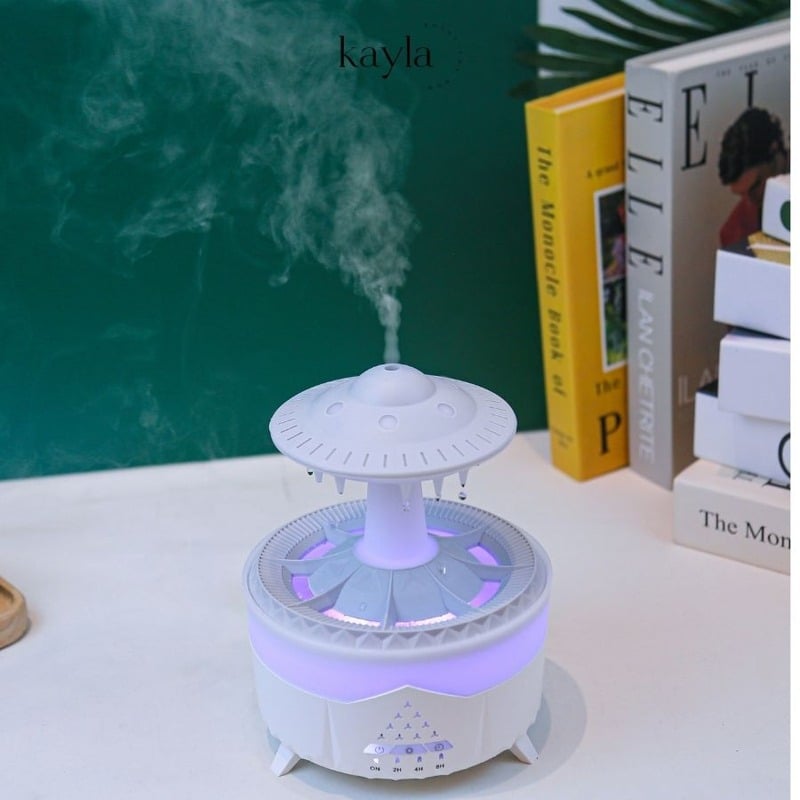 Máy Xông Tinh Dầu UFO Hiệu Ứng Mưa Rơi