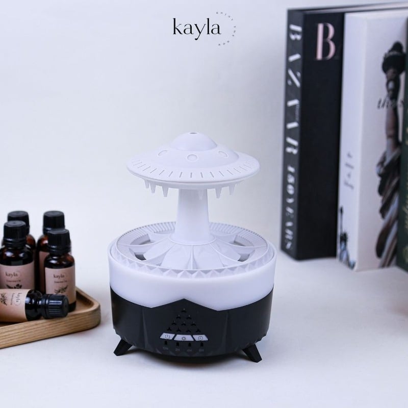 Máy Xông Tinh Dầu UFO Hiệu Ứng Mưa Rơi