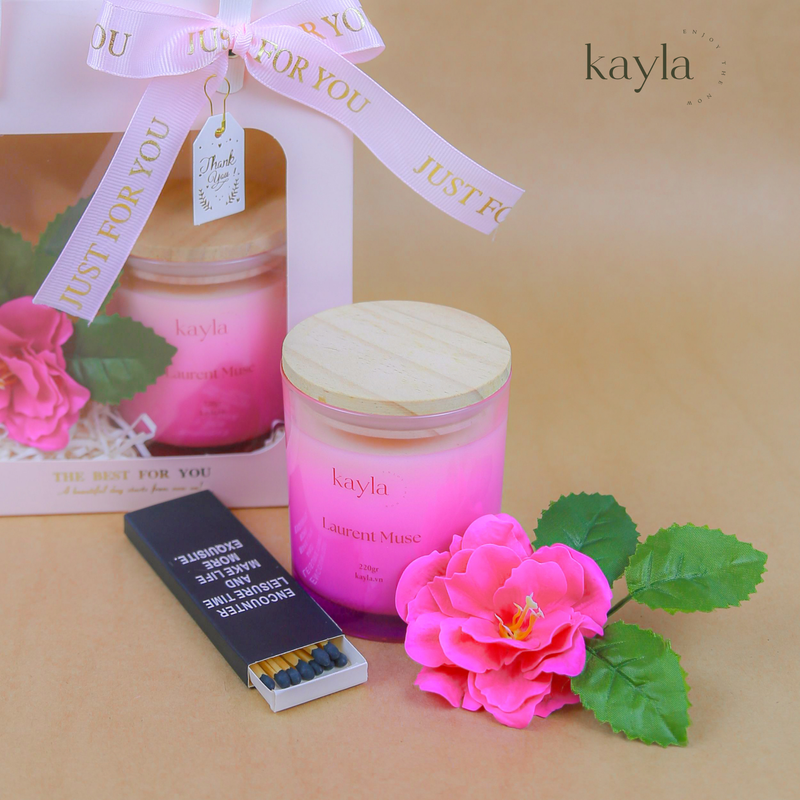 Set Quà Nến Thơm Laurent Muse Dịu Dàng