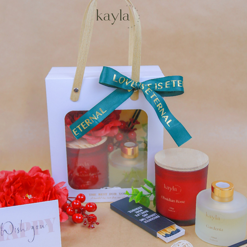 Set Quà Nến Thơm Obsidian Rose Quyến Rũ
