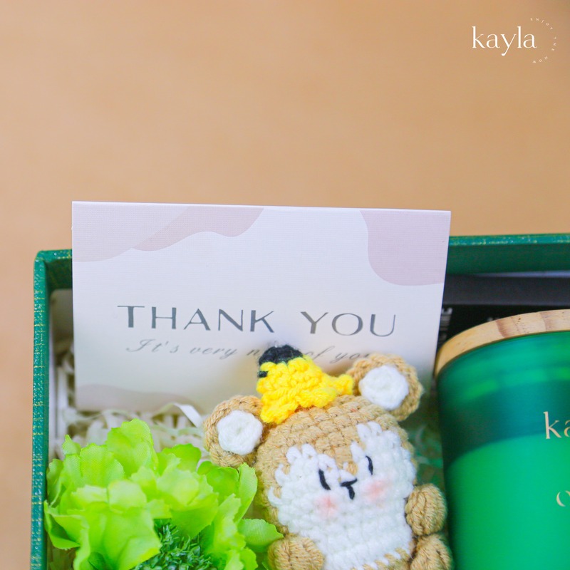 Set Quà Hương Gỗ Ấm Kèm Phụ Kiện Móc Khoá