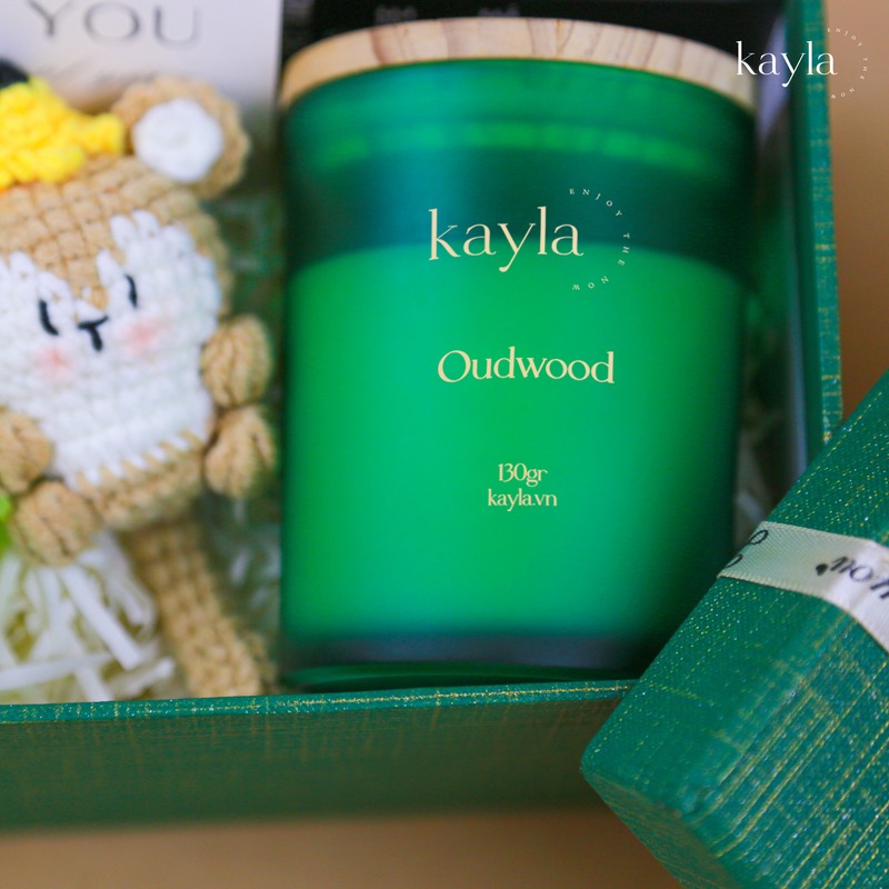 Set Quà Hương Gỗ Ấm Kèm Phụ Kiện Móc Khoá