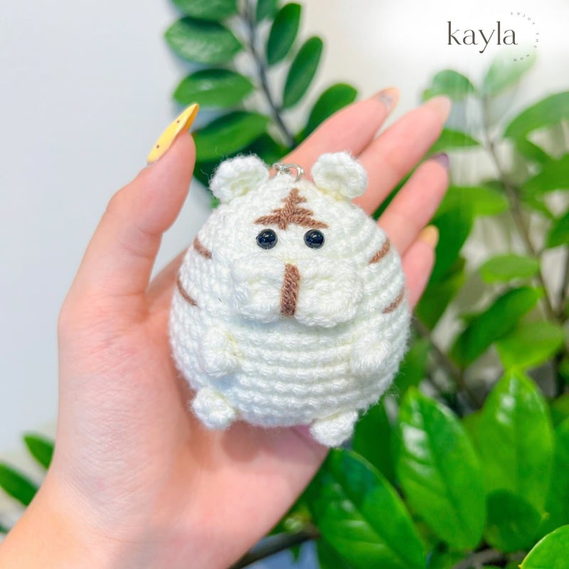 Móc Khóa Đan Len Bé Thú Handmade