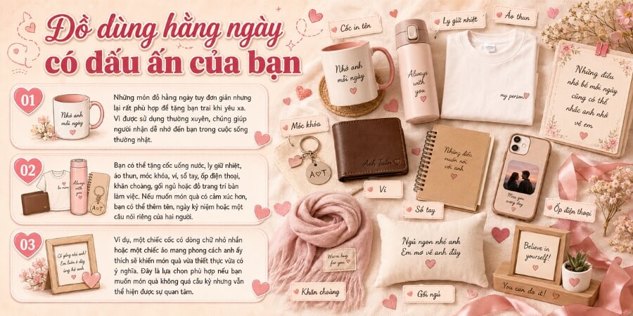 yêu xa nên tặng quà gì cho bạn trai