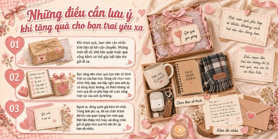 yêu xa nên tặng quà gì cho bạn trai